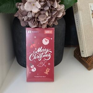 rorry 5000 mah portable charger Christmas snow flake